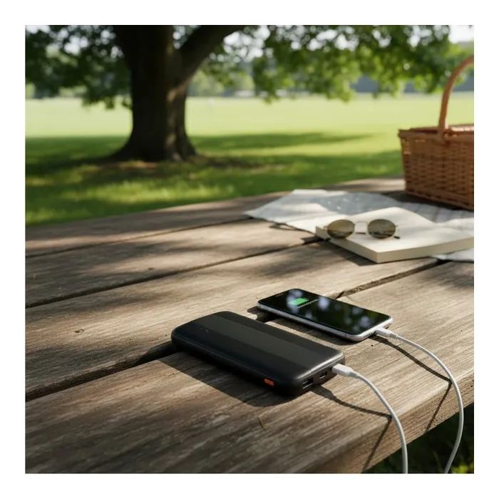 Батарея универсальная AWEI 10000mAh P20K, 12W, Black (6954284009744) изображение 9
