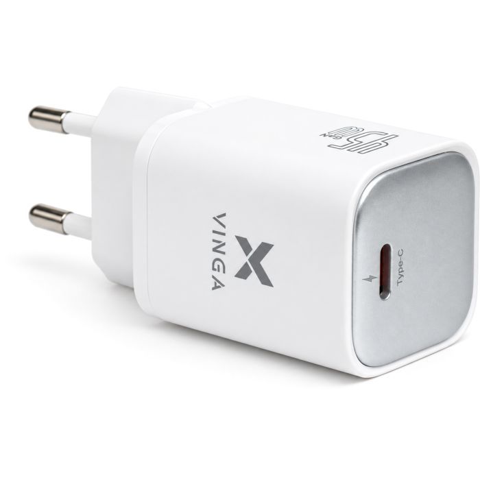 Зарядний пристрій Vinga USB-C PD PPS 45W (VCR45CB)