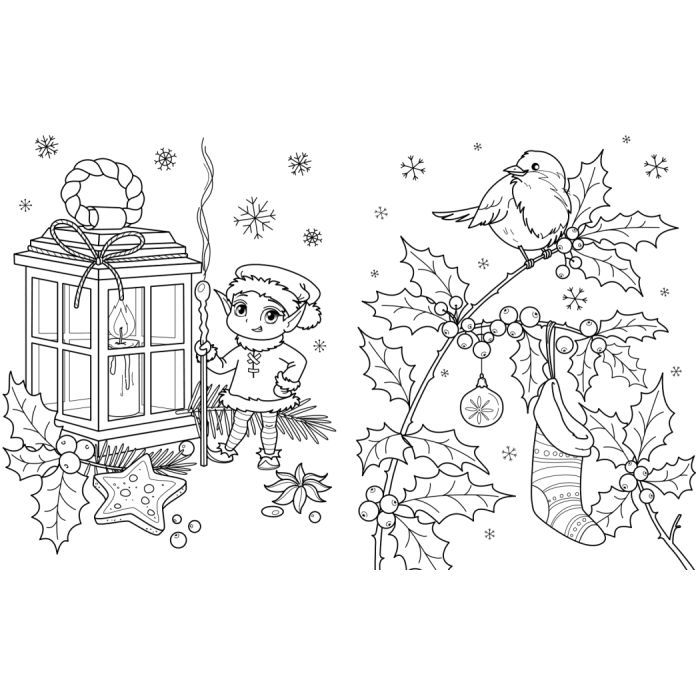 Книга Велика книга розмальовок. Різдво - Ю.В. Каспарова Ранок (9789667617592) изображение 2