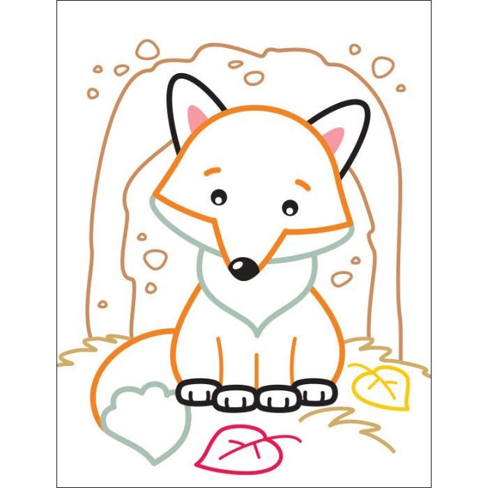 Книга Кольорові зафарбовки. Лисичка - Н. Коваль Активний розвиток талантів (9789667506414) зображення 5