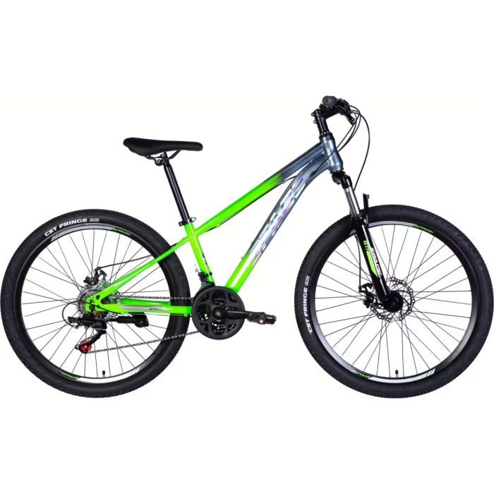 Велосипед Space 26" MARS DD FR рама-13" ST 2026 зелено-сріблястий (OPS-SP-26-076)