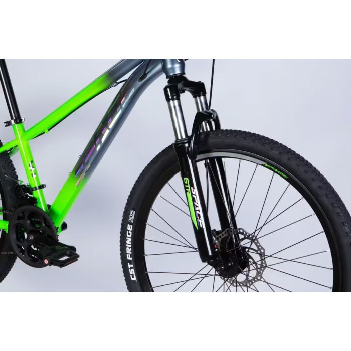Велосипед Space 26" MARS DD FR рама-13" ST 2026 зелено-сріблястий (OPS-SP-26-076) зображення 4