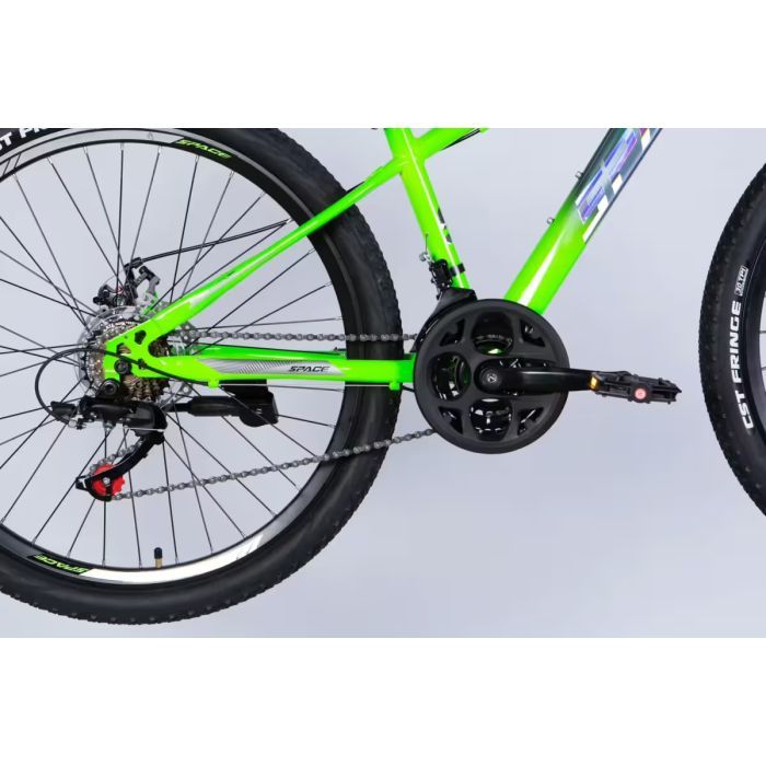 Велосипед Space 26" MARS DD FR рама-13" ST 2026 зелено-сріблястий (OPS-SP-26-076) зображення 5