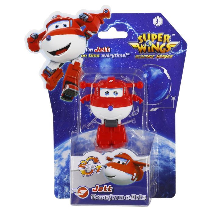 Фигурка Super Wings трансформер Transform-a-Bots Джетт (Jett) (EU780010) изображение 3