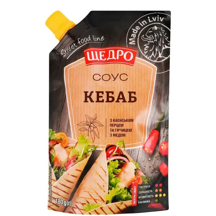 Соус Щедро Кебаб 180 г (4823097412275) зображення 2