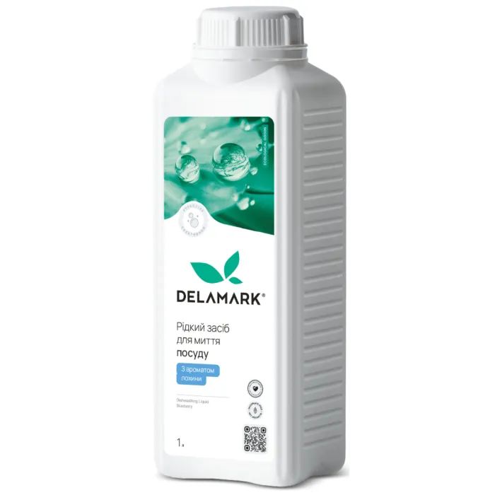 Засіб для ручного миття посуду DeLaMark З ароматом лохини 1 л (4820152334091)