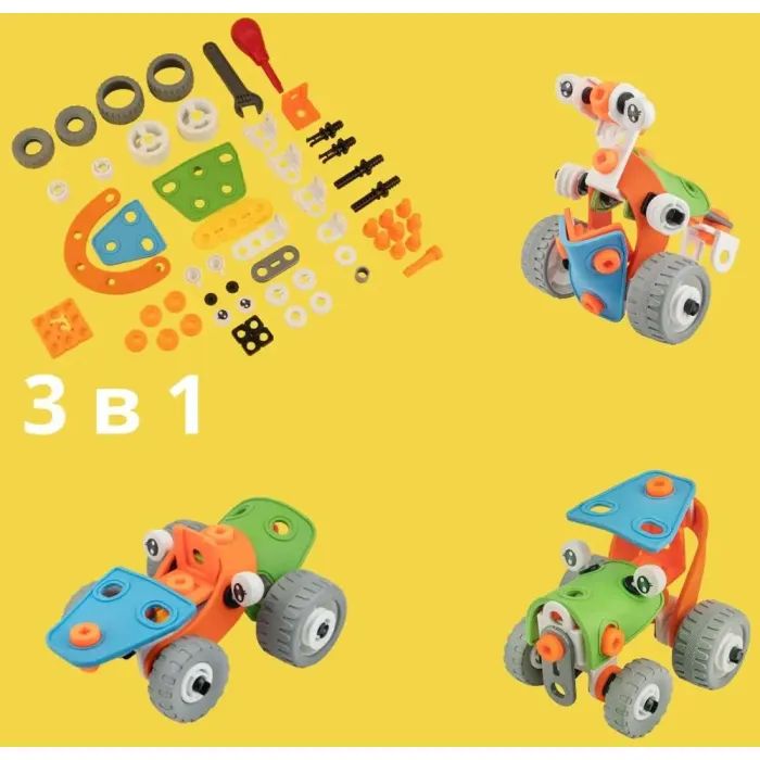 Конструктор Otamanko гибкий Грайко-собиратель 3-в-1, 62 детали (J-7712) изображение 17