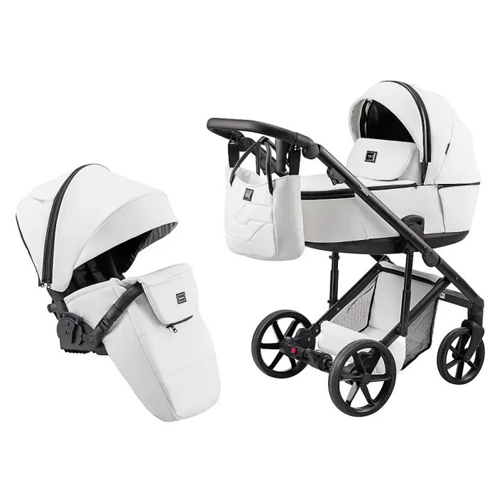 Коляска Adamex 2 в 1 Dolce Eco SA-15 рожева пудра (681945)