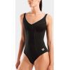 Купальник Arena Clip Back Swimsuit Solid B 010651-510 чорний, білий 42 (3468337746355) изображение 3