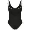 Купальник Arena Clip Back Swimsuit Solid B 010651-510 чорний, білий 42 (3468337746355) изображение 9
