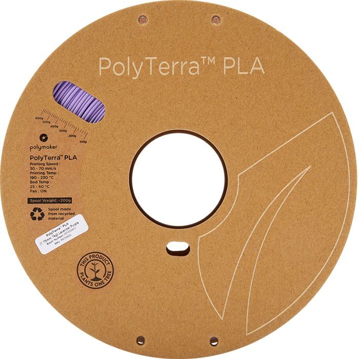 Пластик для 3D-принтера Polymaker PLA PolyTerra 1,75mm 1kg LAVENDER PURPLE (PM70852) зображення 2