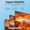 Кабель мультимедийный HDMI M to HDMI M 1.0m V2.0 4K60Hz PVC gray Vention (ALEHF) изображение 7
