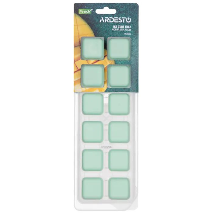 Форма для льоду Ardesto Fresh, 26х9.5х3.5см, силікон, пластик, бежевий (AR3595BE)