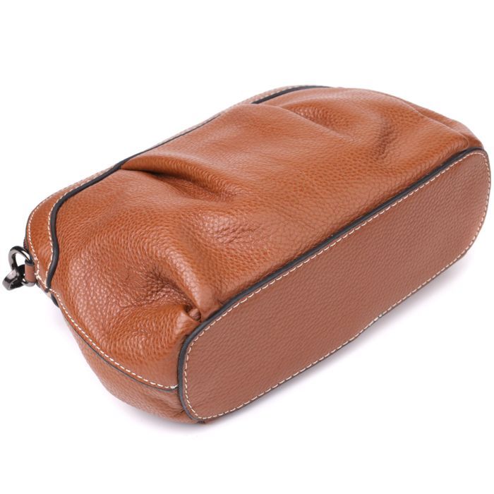 Сумка Vintage Из натуральной кожи Коричневая (22895) изображение 7