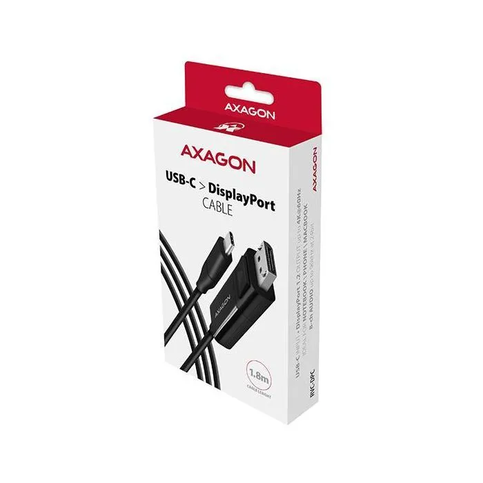 Кабель мультимедійний USB-C to DisplayPort M 1.8m 4K60Hz black AXAGON (RVC-DPC) зображення 10