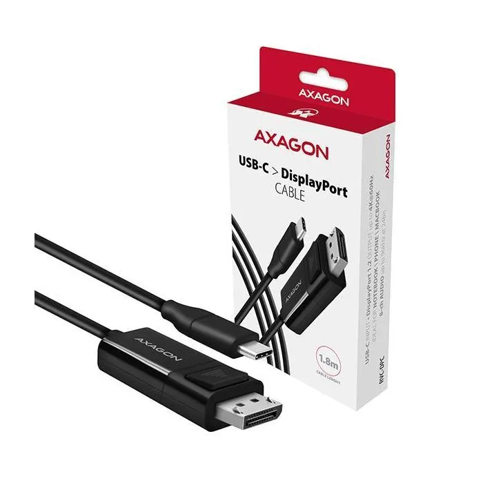Кабель мультимедійний USB-C to DisplayPort M 1.8m 4K60Hz black AXAGON (RVC-DPC) зображення 8