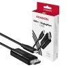 Кабель мультимедійний USB-C to DisplayPort M 1.8m 4K60Hz black AXAGON (RVC-DPC) зображення 8