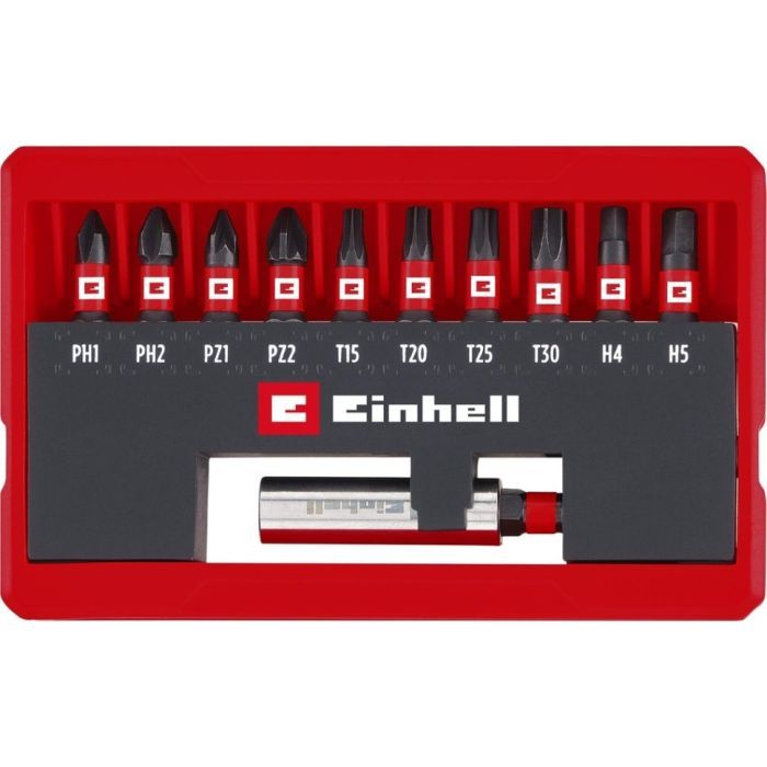 Набор бит Einhell ударные, 25mm, кейс, 11шт (118673) изображение 3