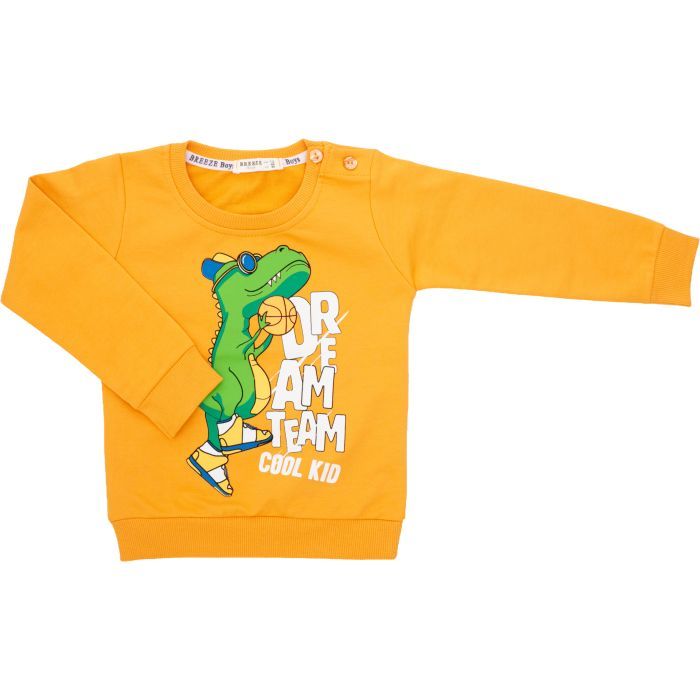 Кофта детская Breeze с крокодилом (17158-86B-yellow)