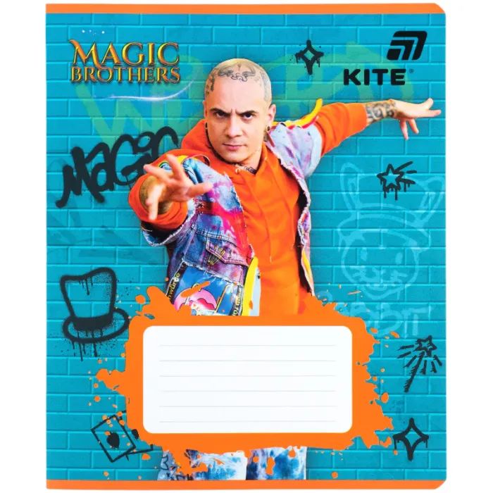 Тетрадь Kite Magic Brothers, 12 листов, линия (MB26-234) изображение 10