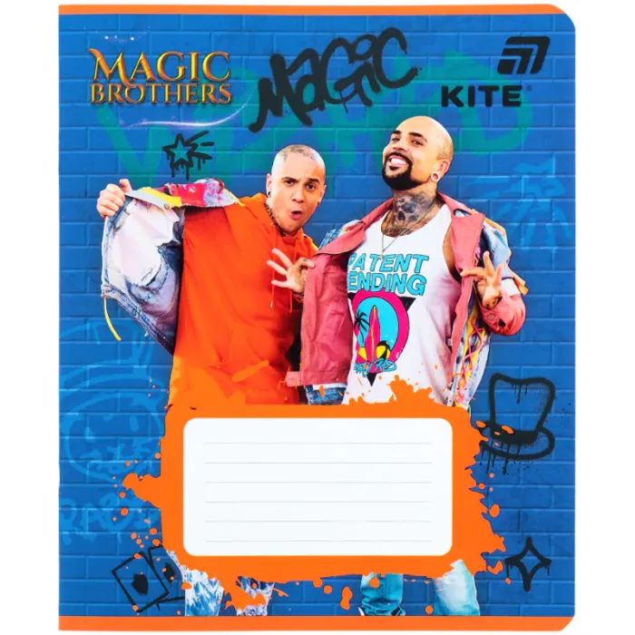 Тетрадь Kite Magic Brothers, 12 листов, линия (MB26-234) изображение 4