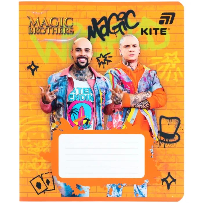 Тетрадь Kite Magic Brothers, 12 листов, линия (MB26-234) изображение 6