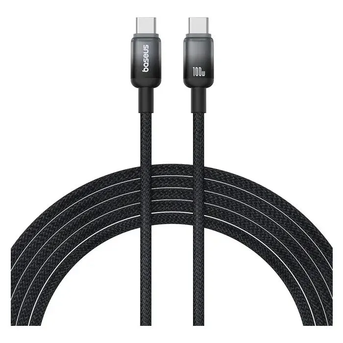 Дата кабель USB-C to USB-C 1.0m 100W black Baseus (P10374902111-00)