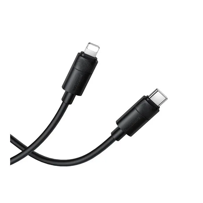Дата кабель USB-C to Lightning 1.0m PD30W silicone BX123 Leya black BOROFONE (6941991124174) изображение 2