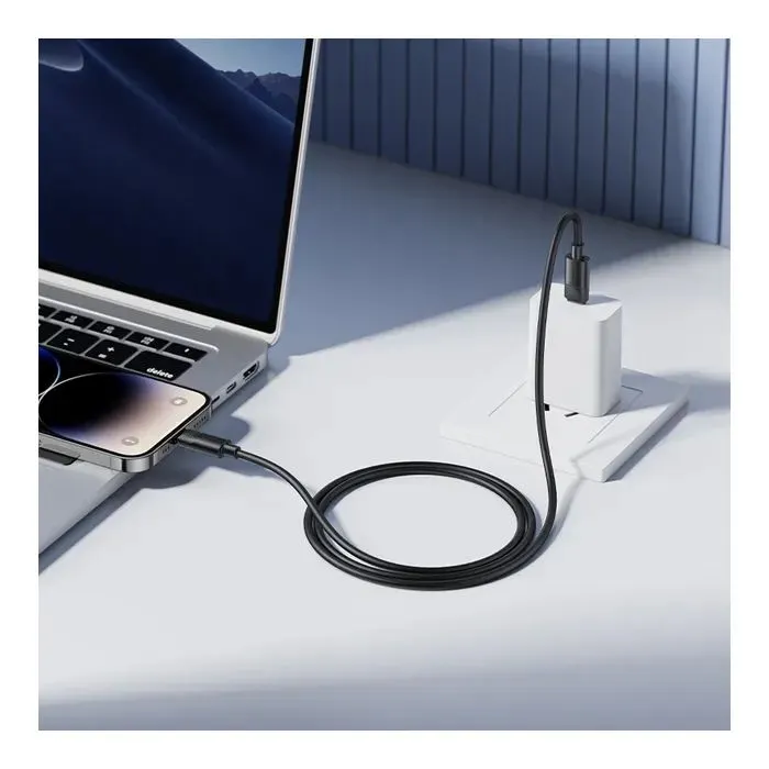 Дата кабель USB-C to Lightning 1.0m PD30W silicone BX123 Leya black BOROFONE (6941991124174) изображение 5