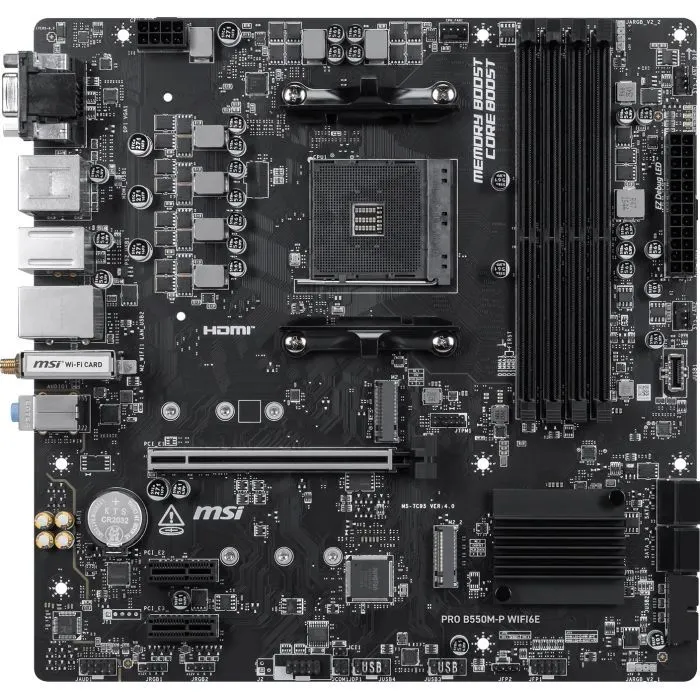 Материнская плата MSI PRO B550M-P WIFI6E