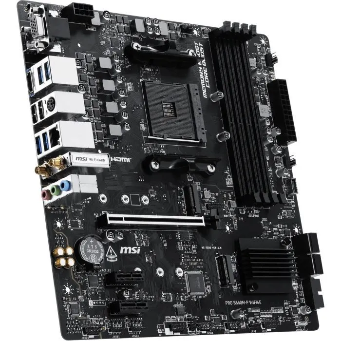 Материнская плата MSI PRO B550M-P WIFI6E изображение 3