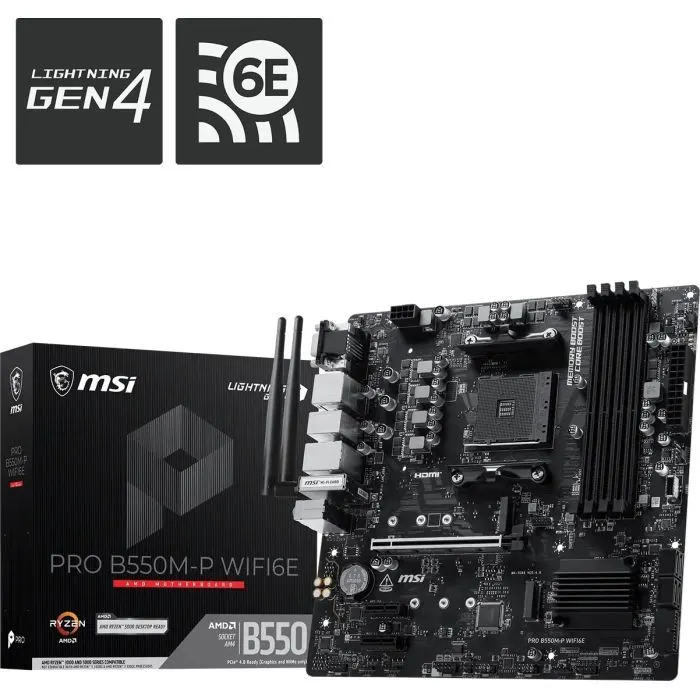 Материнская плата MSI PRO B550M-P WIFI6E изображение 5