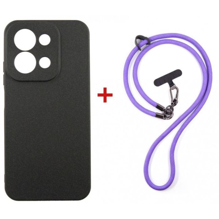 Чехол для мобильного телефона Dengos Case + Cross-body Strap Xiaomi Redmi 15C Mint+Purple (DG-KM-CCRB-50)
