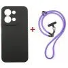 Чехол для мобильного телефона Dengos Case + Cross-body Strap Xiaomi Redmi 15C Black+Purple (DG-KM-CCRB-48)
