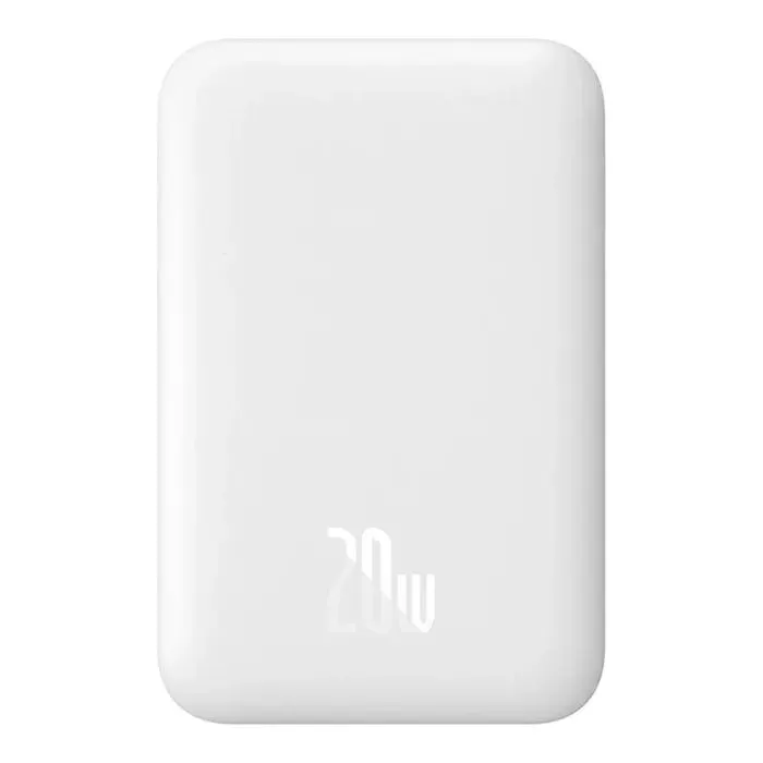 Батарея универсальная Baseus Airpow 6000mAh 20W Mag White (P10022807213-00)