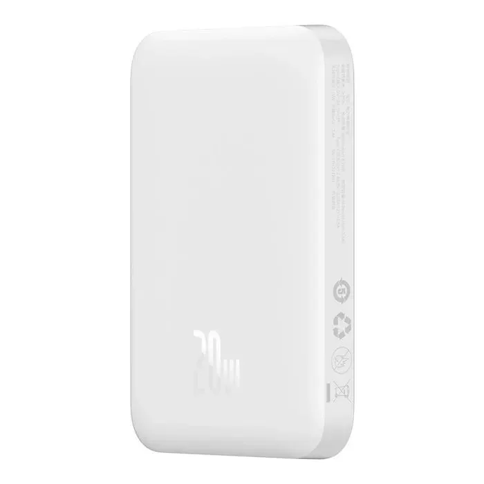 Батарея универсальная Baseus Airpow 6000mAh 20W Mag White (P10022807213-00) изображение 3