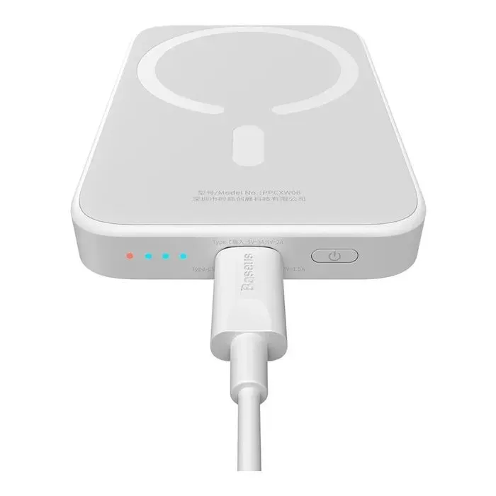Батарея универсальная Baseus Airpow 6000mAh 20W Mag White (P10022807213-00) изображение 5