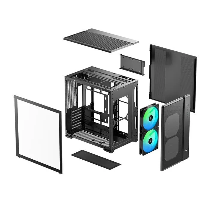 Корпус для ПК Deepcool CG590 Mesh 2F Black (R-CG590MESH-BKANA2-G) изображение 11