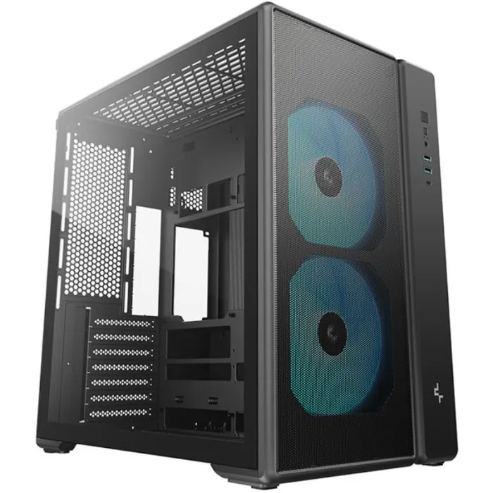 Корпус для ПК Deepcool CG590 Mesh 2F Black (R-CG590MESH-BKANA2-G)