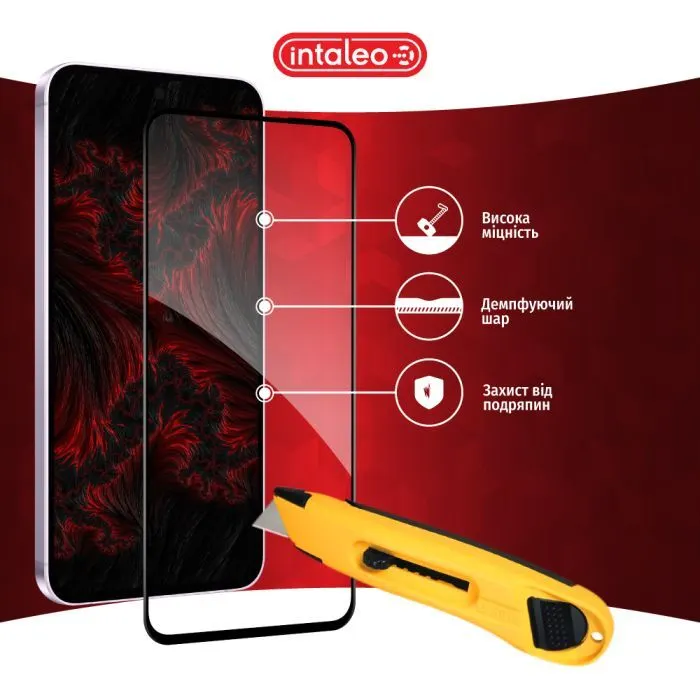 Скло захисне Intaleo Full Glue ESD Samsung Galaxy A37 Black (1283126634871) зображення 5