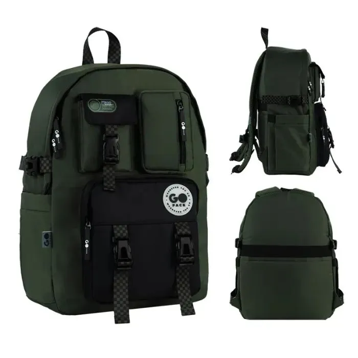 Рюкзак школьный GoPack Education Teens 2500L хакі (GO26-2500L-4)