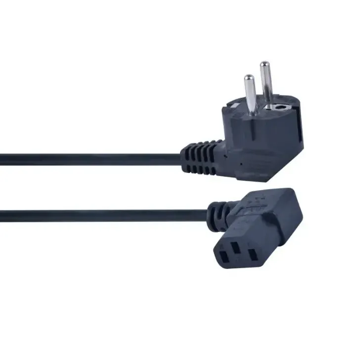 Кабель питания C13 1.8m 3x0.75mm2 90° corner Cablexpert (PC-186A-075-1.8M) изображение 2
