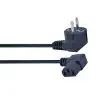 Кабель питания C13 1.8m 3x0.75mm2 90° corner Cablexpert (PC-186A-075-1.8M) изображение 2
