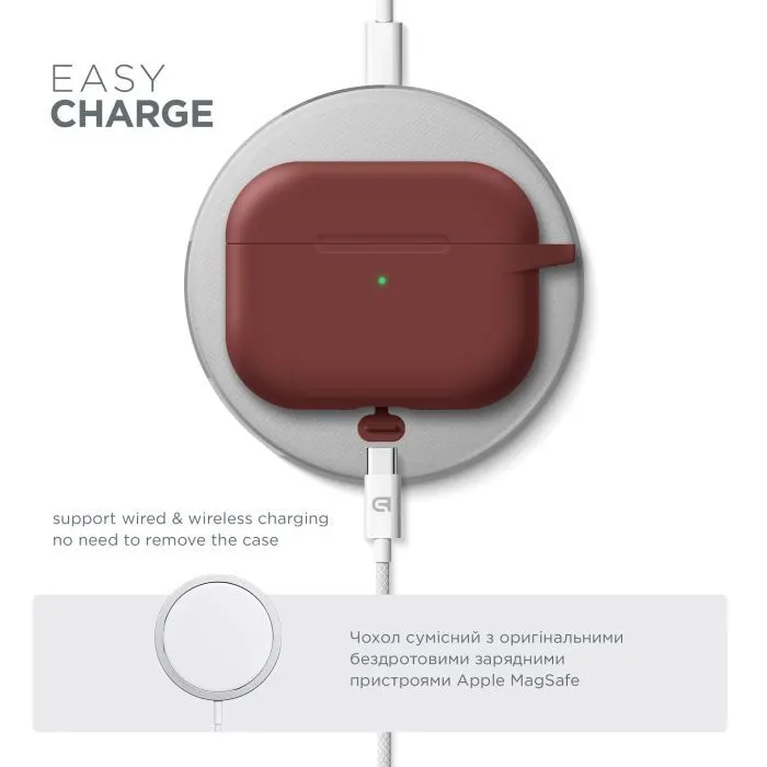 Чехол для наушников Armorstandart Hang Case For Apple AirPods Pro 3 Scarlet (ARM88283) изображение 7