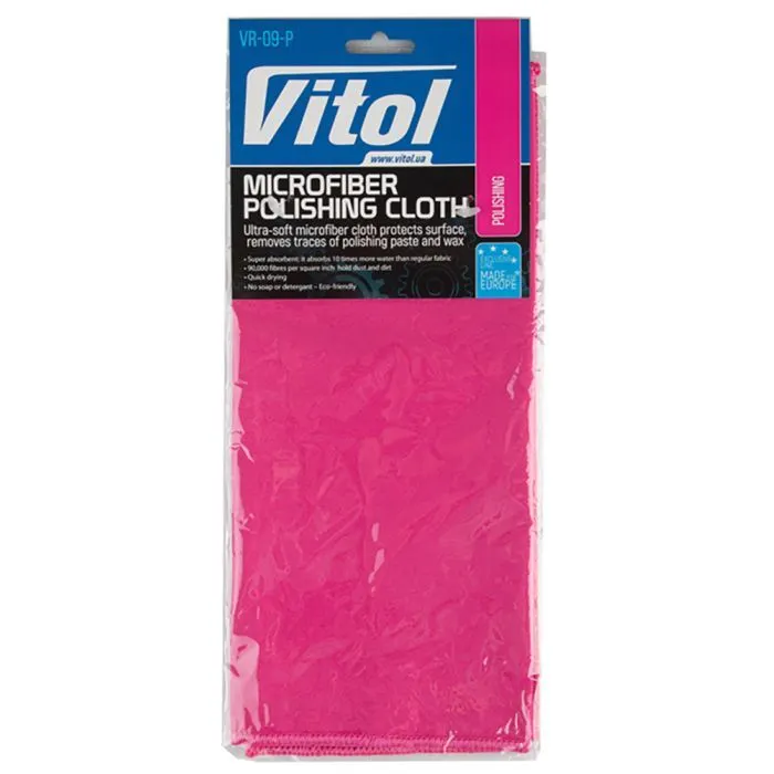 Автомобільна серветка Vitol 40х30см рожева (VR-09-P)