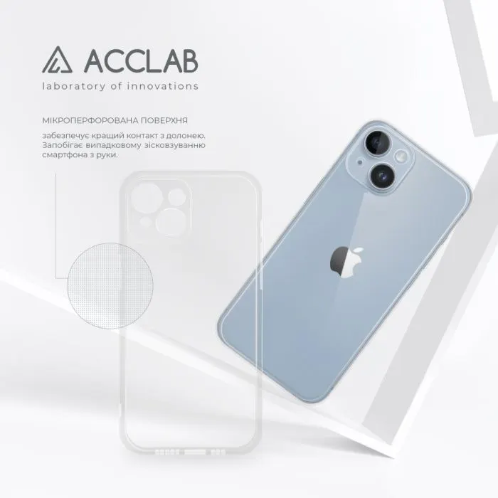 Чохол до мобільного телефона ACCLAB TPU Apple iPhone 14 Plus Transparent (1283126553028) зображення 4