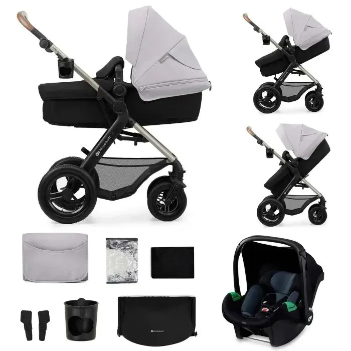 Коляска Kinderkraft 3 в 1 Moov 2 Air Moonlight Grey (KSMOOV02GRY0000) (5902533925766) зображення 2