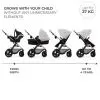 Коляска Kinderkraft 3 в 1 Moov 2 Air Moonlight Grey (KSMOOV02GRY0000) (5902533925766) зображення 4