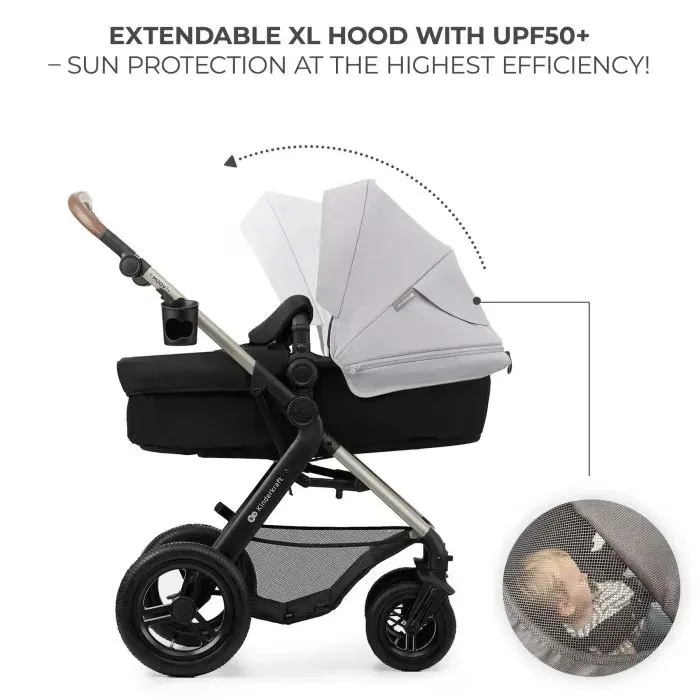 Коляска Kinderkraft 3 в 1 Moov 2 Air Moonlight Grey (KSMOOV02GRY0000) (5902533925766) зображення 5