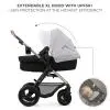 Коляска Kinderkraft 3 в 1 Moov 2 Air Moonlight Grey (KSMOOV02GRY0000) (5902533925766) зображення 5